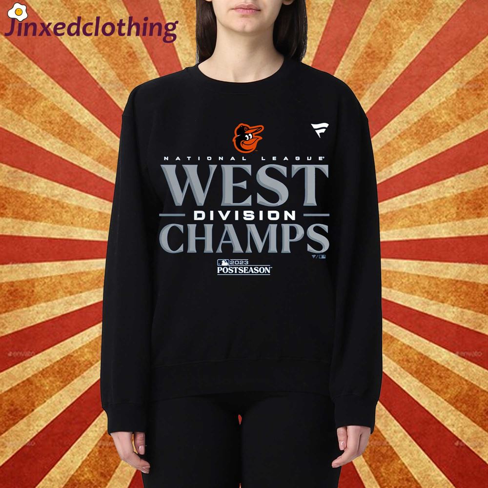 Official Baltimore Orioles Fanatics Branded 2023 Nl West Division Champions Locker Room Shirt 